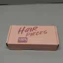 MY-LADY Human Hair Toppers for Women Real Human Hair with Bangs Thin 8.5 * 8.5CM Mono Base Clip in Remy Hairpieces Light Weight 12 Inch Dark Brown