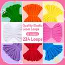PREBOX Weaving Loom Kit Toys for Kids and Adults, Potholder Loops Crafts for Girls Ages 6 7 8 9 10 11 12, 7" Pot Holder Loom Knitting Kits and Gifts for Kids and Beginners, Make 6 Masterpieces