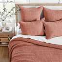 Levtex Home Mills Waffle Full/Queen Quilt Set (88x92in) with 2 Pillow Shams (26x20in) - Adobe - 100% Cotton Full/Queen Size Quilt Bedding Set - Lightweight, Soft, Pre-Washed