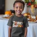 Funny Thanksgiving Shirts for Kids Girls Boys Turkey Pumpkin Toddler Graphic T-Shirt Clothes Tops Tee 2T-8Y
