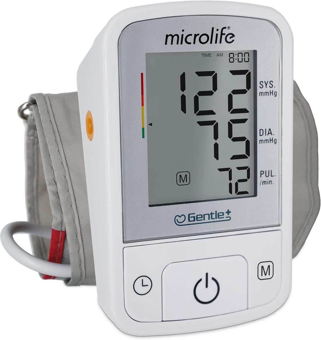 Microlife BPM2 Automatic Digital Upper Arm Blood Pressure Monitor, Wide-Range Cuff Fits Most (Medium  Large up to 16.5 in), Stores 60 Results