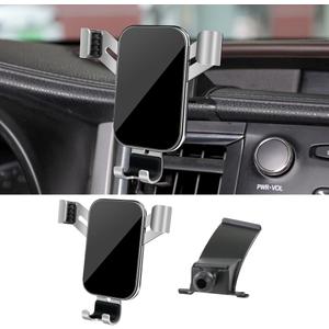 LUNQIN Car Phone Holder for Toyota Highlander 2014 2015 2016 2017 2018 2019 and Toyota Highlander Hybrid 2014-2019 Auto Accessories Best Cell Phones Mount Cellphone Mobile Cradle Charging GPS Stand