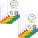 Google Review Tap Cards (10-Pack) by TapFive - Tap for Instant Reviews - All Phones Compatible - Reusable Smart Tap NFC & QR - Boost Business Reviews - Powered by TapFive (10 Card Pack)