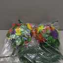 Hotop 36 Pcs Hawaiian Flower Centerpieces for Tables with Artificial Hibiscus Flowers and Artificial Palm Leaves Hawaiian Party Decorations Fake Tropical Flowers for Wedding Birthday Supplies