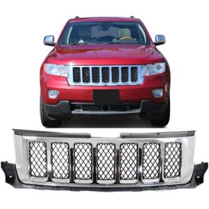 Front Grille compatible with 2011-2013 Jeep Grand Cherokee Overland Models