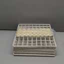 Amazon Basics 6 Cube Wire Grid Storage Shelves, Stackable Cubes, White, 14.6" D x 30.3" W x 44.8" H