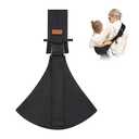 Baby Sling Carrier for Infants and Toddlers 6-36 Months (10-30 lbs), Lightweight & Breathable Cotton Hip Shoulder Carrier-Adjustable, Easy-to-Wear Side & Front Carry Toddler Sling (Black)