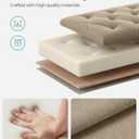 SONGMICS Storage Ottoman Bench, Foot Rest with Legs, 15.7 x 43.3 x 15.7 Inches, End of Bed Bench, Storage Chest, Load up to 660 lb, for Living Room, Bedroom, Entryway, Camel Brown ULSF088R01