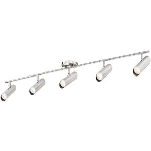 FEMILA 44.3" Track Light, Track Lights Ceiling, for Office, Kitchen, Living Room, Brushed Nickel Finish, GU10 Base,4FS79TL-5 BN