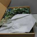 Ling's moment 6.5FT Backdrop Floral Garland, Spring Artificial Wedding Arch Flowers Sage Green, Navy Blue Ceremony Reception Hanging Eucalyptus Rose Arbor Arrangement Outdoor Beach Swag Home Decor