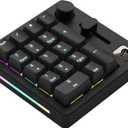 GLORIOUS GMMK Macro Pad - Black Mechanical Numpad - 10 Key USB Keypad - Hotswap, Programmable Volume Knob, RGB Backlit, Wired & Wireless Bluetooth- Gaming Keyboard Number Pad
