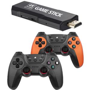 GTHLRA 128G Plug and Play Game Console X2 PRO Wireless Retro HDMI TV Game Stick Built-in 41000 Classic Video Games Support PS1 N64 PSP NDS 3D Etc 40 Simulators