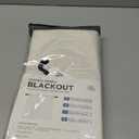 100% Blackout Shield Linen Blackout Curtains for Bedroom 96 Inches Long, Back Tab/Rod Pocket Living Room Drapes, Thermal Insulated Blackout Curtains 2 Panels Set, 50" W x 96" L,Cream