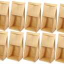 50pcs Paper Bread Bags Self Sealing Strip Storage for Homemade Bakery Loaf