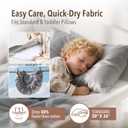 19 Momme 100% Mulberry Silk Pillowcase (Pillow Cap Style) Standard & Toddler Size, Easy On/Off for Travel & Home, Cooling Smooth for Hair & Skin, Quick-Dry,Silver Gray