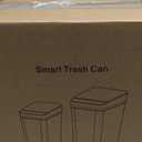 Bathroom Trash Can with Lid, 2 Pack 4 & 2.2 Gallon Automatic Touchless Garbage Can, Small Motion Sensor Smart Trash Can, Slim Waterproof Trash Bin for Bedroom, Bathroom, Office, Living Room (Black)