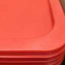 BIEAMA 4 Pack Food Storage Containers, 8 Quart with Lids, Square Commercial Containers with Scale, NSF, Polycarbonate, Clear