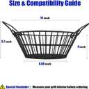 14 Inch Stainless Steel Charcoal Basket for Kamado Joe, Black