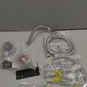 2 Stage Auto Changeover LP Propane Gas Regulator with 2 Pcs 18"RV Pigtail Propane Hose with Gauge and 4FT Stainless Braided Regulator Hose Assemblies Dual Propane Tank Regulator for RVs,Trailers,Campe