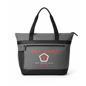 Medium sized Tote bag With outside zipper pocket  ,Wood Badge Logo