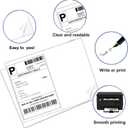 Half Sheet Shipping Labels, 8.5" x 5.5" Address Labels, Half Sheet Self Adhesive Mailing Labels for Laser & Inkjet Printers (100 Sheets, 200 Labels)
