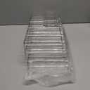 Stackable Water Bottle Organizer, Large Compartment Water Bottle Holder, 4 Tier Clear Water Bottle Organizer for Cabinet, Bottle Rack for Kitchen Organization and Storage - Hold 16 Bottles