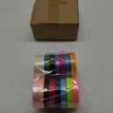 JESEP 16 Rolls 400 Yards Solid Satin Fabric Ribbon Multi-Color Packing for Gift Package Wrapping Hair Bow Clips Accessories, Crafting, Sewing, Wedding, Decorator, etc (5/8" 15MM)