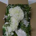 DearHouse 2Pack Artificial Peony Flower Garland - Silk Peony Garland with White Flowers for Wedding Party Table Decoration,6ft/Strand
