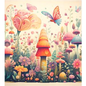 Dishwasher Magnet Cover Decorative Magnetic Cover Panel Sticker Decal Kitchen Decor 23x26 Inch Beautiful Flowers