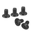 uxcell 20Pcs M5-0.8 x 8mm Flat Round Head Machine Screws, 304 Stainless Steel Phillips Drive Machine Screw, Full Thread, Black Oxide, Furniture Screw Connection Bolt Screw