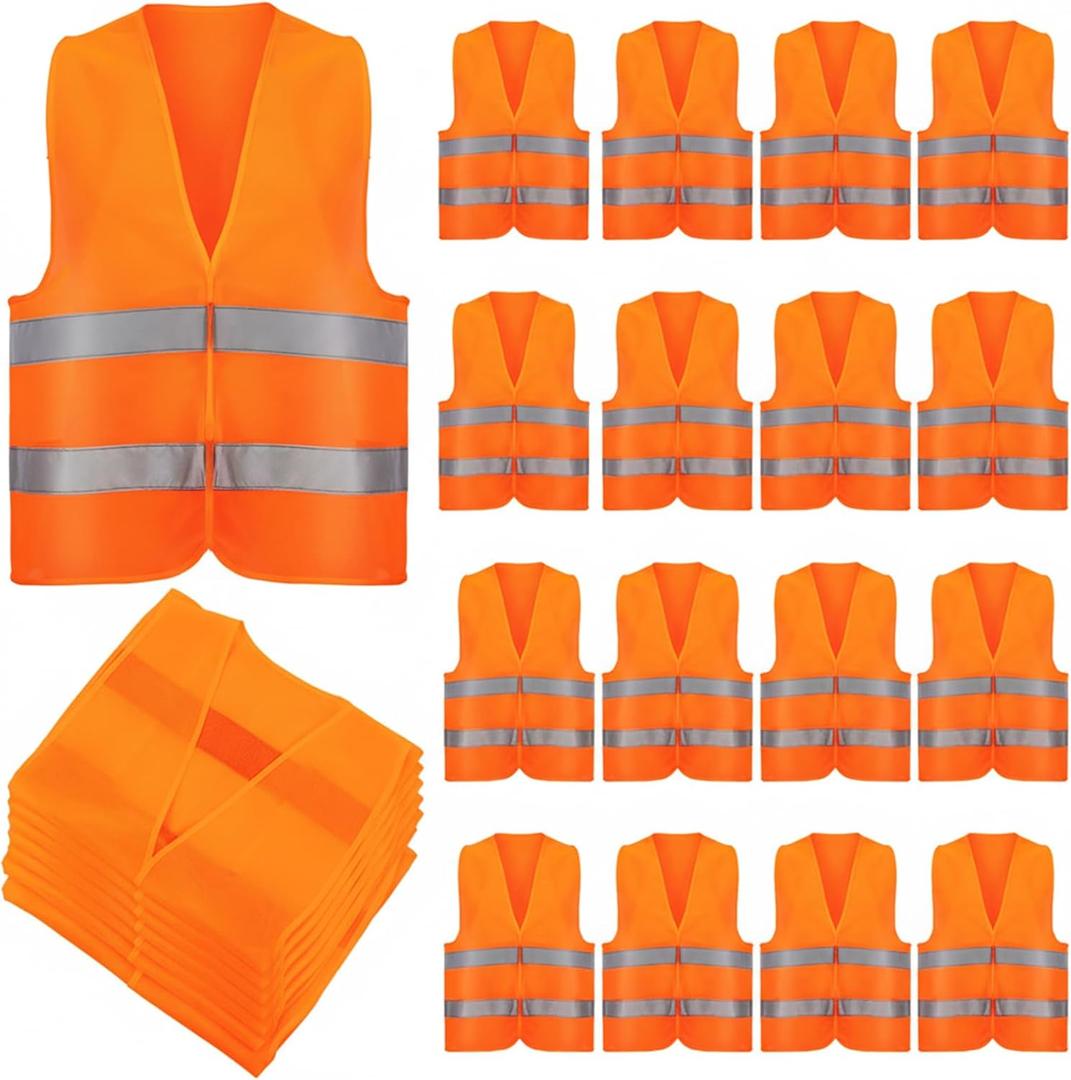 High Visibility Safety Vest, Reflective Mesh Construction Vest, Breathable Reflective Vests for Work Cycling Runner