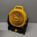 Cordless Jobsite Fan Fit for Dewalt 20V, Battery Powered Portable Fan with Brushless Motor, 750 CFM Variable Speed, or AC Power for Outdoor, Camping, Workshops, Office, Home, RVs (TOOL ONLY)