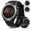 Military Smart Watches for Men(Answer/Make Calls), 1.39"HD Fitness Watch, 24/7 Heart Rate Sleep Monitor, Smart Watch for Men 110+ Sport Modes, 30Day, IP68 Waterproof Smartwatch for Android iOS, Black