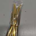 Gold Steak Knife Set, Kyrtaon Golden Serrated Knife, Titanium Gold Plating Stainless Steel Sharp Knives Set, Dinner Knifes Set of 8, Dishwasher Safe Sturdy And Easy To Clean