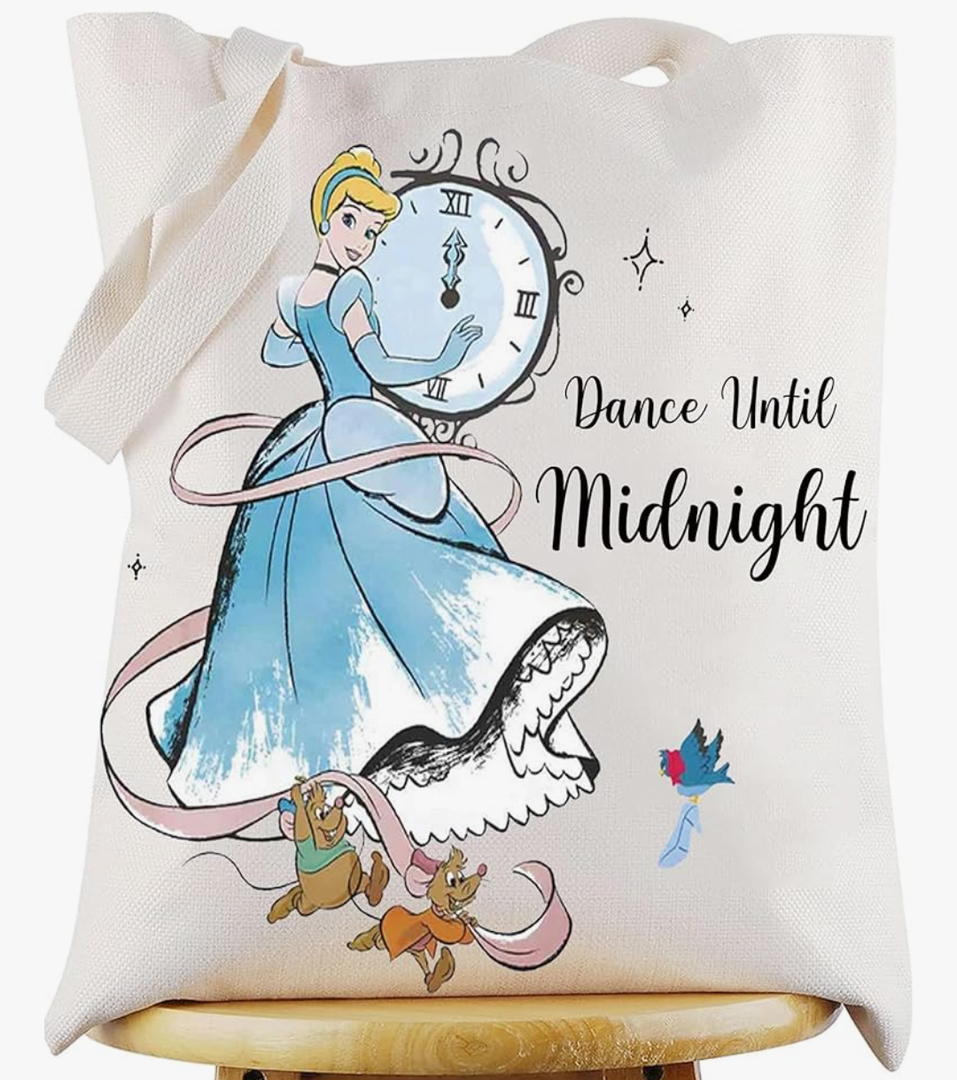 WZMPA Magical Princess Tote Bag Cartoon Rat Fans Gifts Dance Until Midnight Scullery Maid Shoulder Bag Fairy Tales Merch