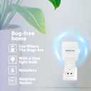 Blue Light Bug Catcher Indoor Plug in, Gnat Traps for House, Indoor Fly Trap for Fruit Fly, Moth and Mosquito, Flying Insect Catcher, 4 Device+8 Refills