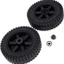 Wheel Kit, 6" Black Blow-Molded Hollow Plastic Wheels