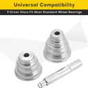Bearing Race and Seal Bushing Driver Install Set | 10PCS Aluminum Bearing Race Installer, Seal Installation Tool, Bearing Install Tool, Axle Seal Installer