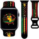Watch Band Compatible with Apple Watch 38mm 40mm 41mm 42mm 44mm 45mm Silicone Wristbands Replacement Strap for IWatch Series 7 6 5 4 3 2 1 SE Women Men Unisex Gifts
