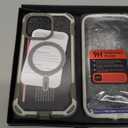 i-Blason for iPhone 17 Pro Max Case MagSafe with Stand [9H+ Tempered Glass Screen Protector] [Camera Control Button Cover] Military-Grade Protection Full-Body Heavy Duty Magnetic Case, Blue