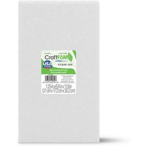 FloraCraft CraftFM Block 1.25 Inch x 6.8 Inch x 11.9 Inch White