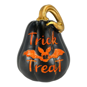 Black Halloween Pumpkin Decorative Figure