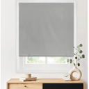 LazBlinds 100% Blackout Roller Shades, No Tools No Drill Cordless Blinds for Windows, Thermal Insulated UV Protection Privacy Window Shades for Bedroom (36''W x 72''H, Grey)