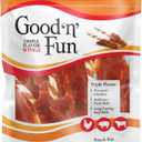 Good n Fun Triple Flavor Wings Chews for All Dogs, 12 Ounces, Treat Your Dog to Long-Lasting Chews Made from Chicken, Pork Hide and Beef Hide (EXP 07/23/27)
