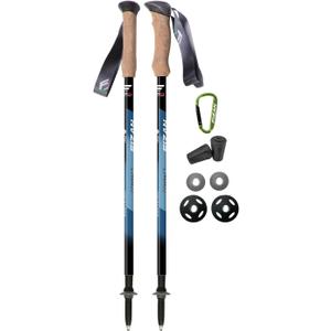 Fizan Compact 3 Trekking Poles 5.6 oz Ultralight, Backpacking, Thru Hiking Poles, Adjustable, Collapsible, Customized Fit, EVA Grips, Aluminum Walking Sticks (Compact 3)