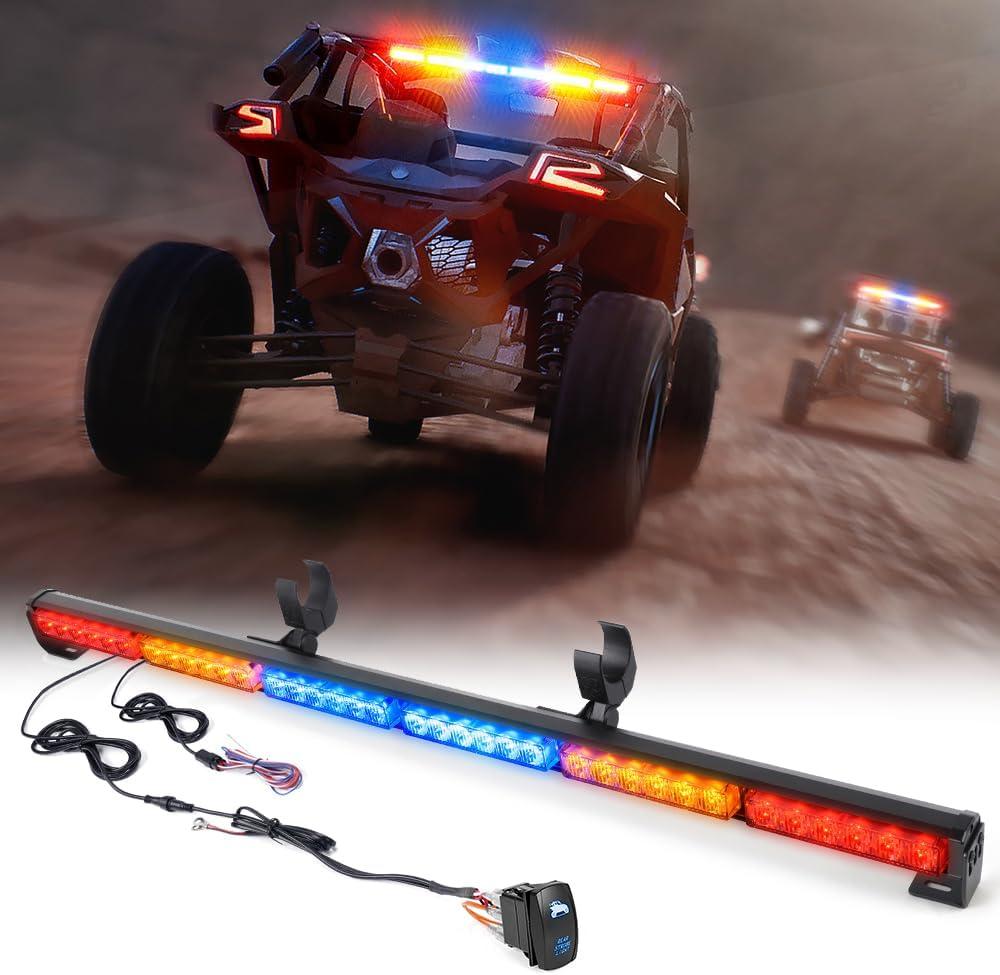 Xprite 36" Rear LED Chase Light Bars, All in One w/Strobe Brake Reverse Light for Jeeps, Yamaha, Can-Am Maverick X3, ATV, UTV, Side by Side and Offroad Vehicles - RYBBYR