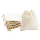 Mandala Crafts Mini 2x3 Cream Velvet Drawstring Bags - 100 Tiny Velvet Drawstring Pouches Bulk for Party and Wedding Favor, Gift Wrapping, Packaging, and Jewelry Gift Bags