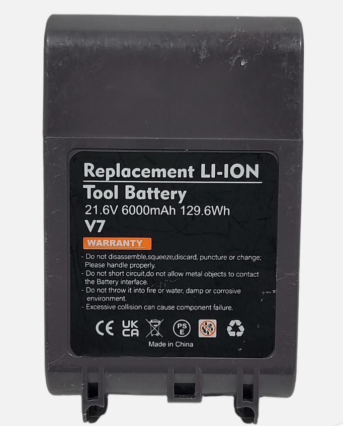 6000mAh 21.6V V7 Battery Replacement for Dyson V7 Battery 225403 Compatible wit Motorhead Pro V7 Trigger V7 Animal V7 Car + Boat Handheld V7 HEPA Vacuum Cleaner Li-ion