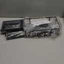 HapiRm Towel Rack Bathroom Storage - 3 Tier Over The Door & Wall Mounted Rolled Towel Racks Holder Organizer with Metal Shelf and 6 Hooks for Small Bathroom, Camper, Rv - Black (for 1.77 in Doors)