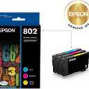 EPSON 802 DURABrite Ultra Ink Standard Capacity Color Combo Pack (T802520-S) Works with WorkForce Pro WF-4720, 4730, 4734, 4740